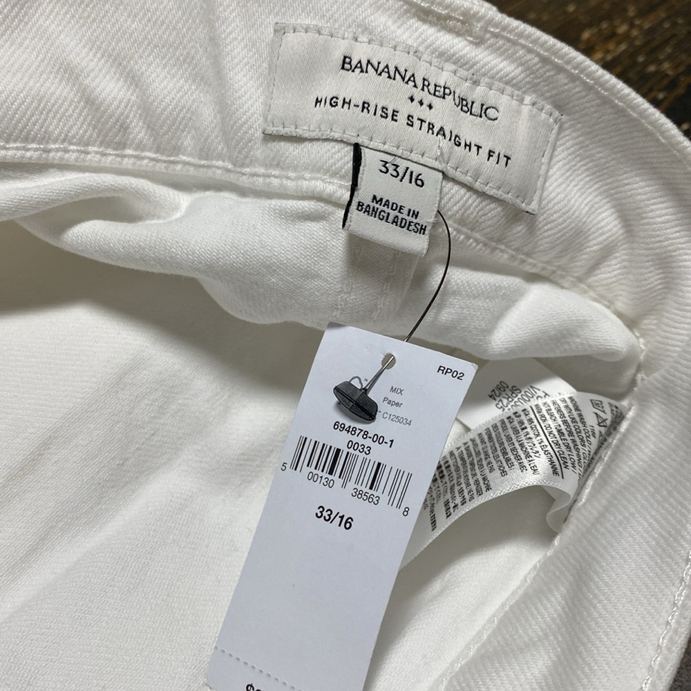 Banana Republic High Rise Straight Fit - Size 33/16 - Picture 4 of 8